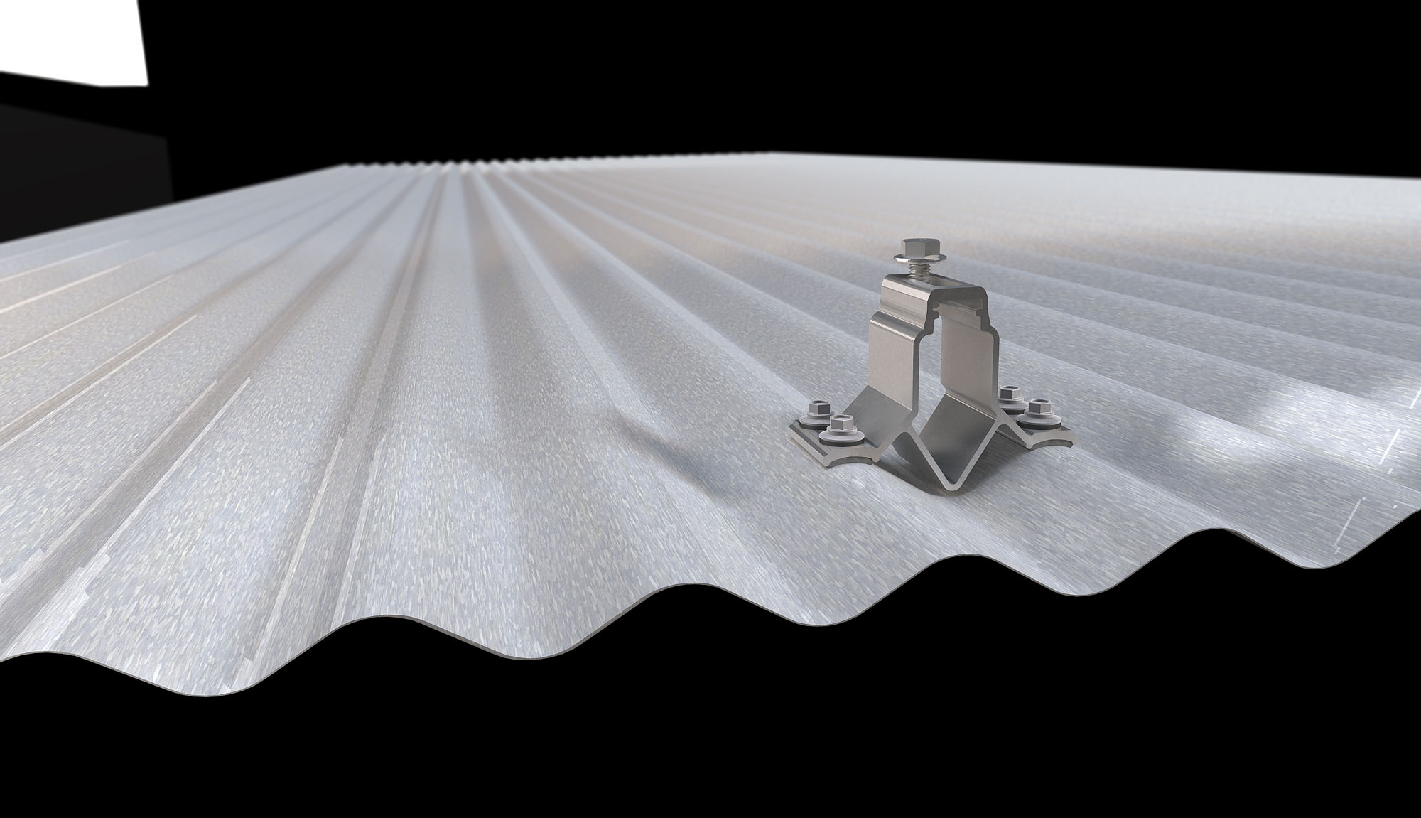 Metal roof attachment solutions for solar mounting projects.
